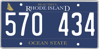 RI license plate 570434