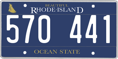 RI license plate 570441