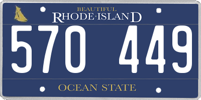 RI license plate 570449