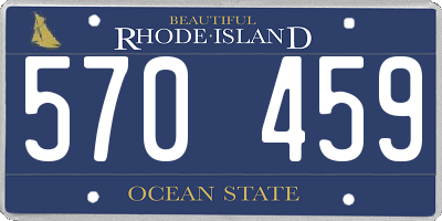 RI license plate 570459