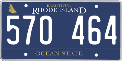 RI license plate 570464