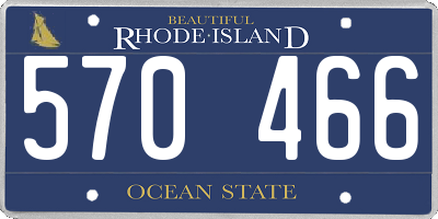 RI license plate 570466