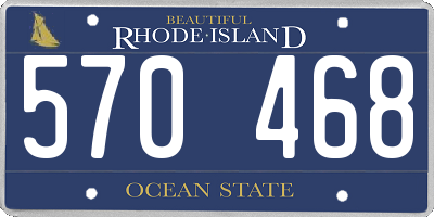 RI license plate 570468