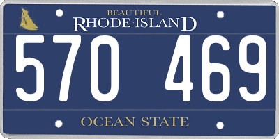 RI license plate 570469