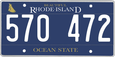 RI license plate 570472