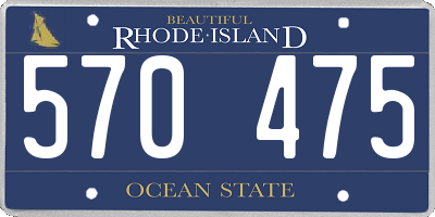 RI license plate 570475
