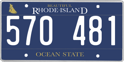 RI license plate 570481