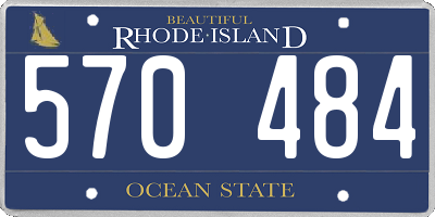 RI license plate 570484