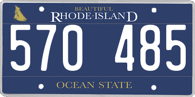 RI license plate 570485