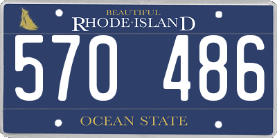 RI license plate 570486