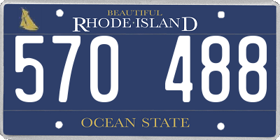 RI license plate 570488