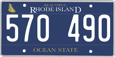 RI license plate 570490
