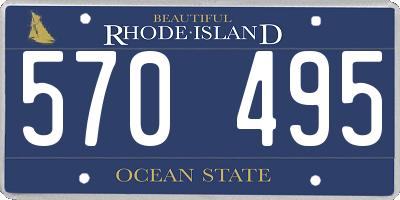 RI license plate 570495