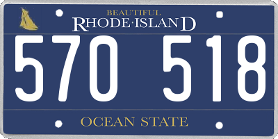 RI license plate 570518
