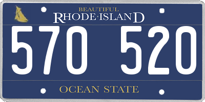 RI license plate 570520