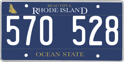 RI license plate 570528