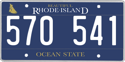 RI license plate 570541