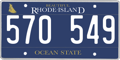 RI license plate 570549