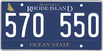 RI license plate 570550