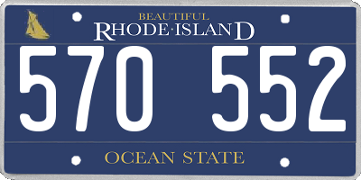 RI license plate 570552