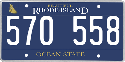 RI license plate 570558