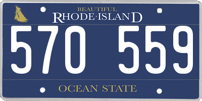 RI license plate 570559