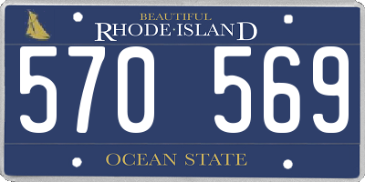 RI license plate 570569