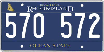 RI license plate 570572