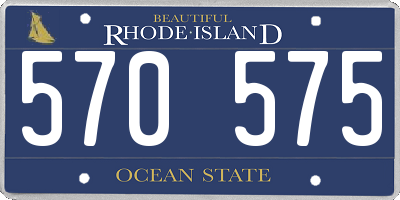 RI license plate 570575