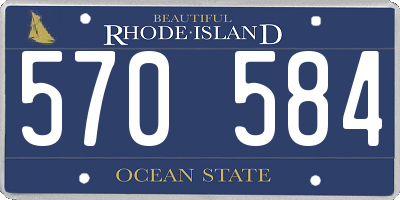 RI license plate 570584