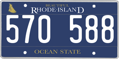 RI license plate 570588