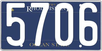 RI license plate 5706