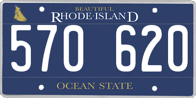 RI license plate 570620