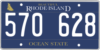 RI license plate 570628