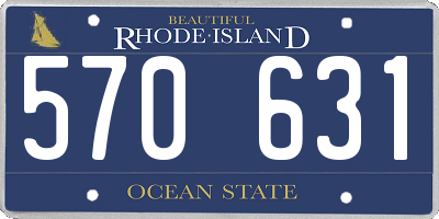 RI license plate 570631