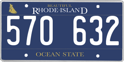 RI license plate 570632