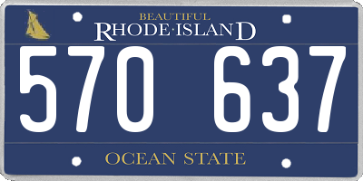 RI license plate 570637