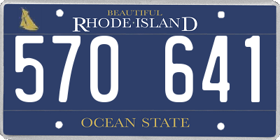 RI license plate 570641