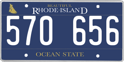 RI license plate 570656