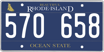 RI license plate 570658
