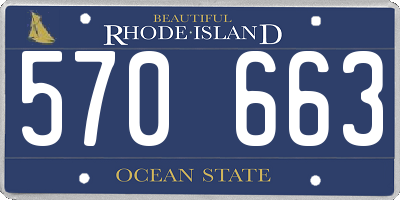 RI license plate 570663