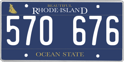 RI license plate 570676