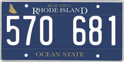 RI license plate 570681