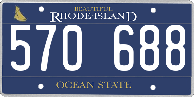 RI license plate 570688
