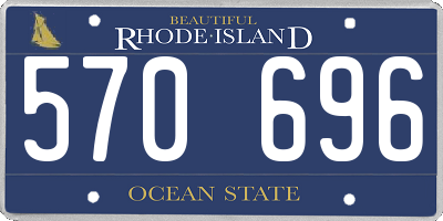 RI license plate 570696