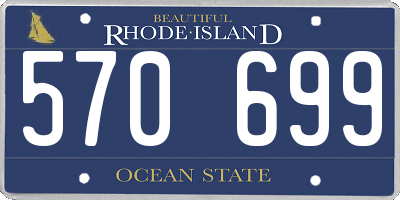 RI license plate 570699