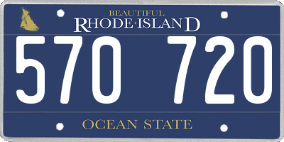 RI license plate 570720