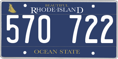 RI license plate 570722