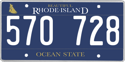 RI license plate 570728
