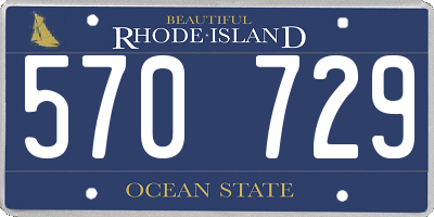 RI license plate 570729